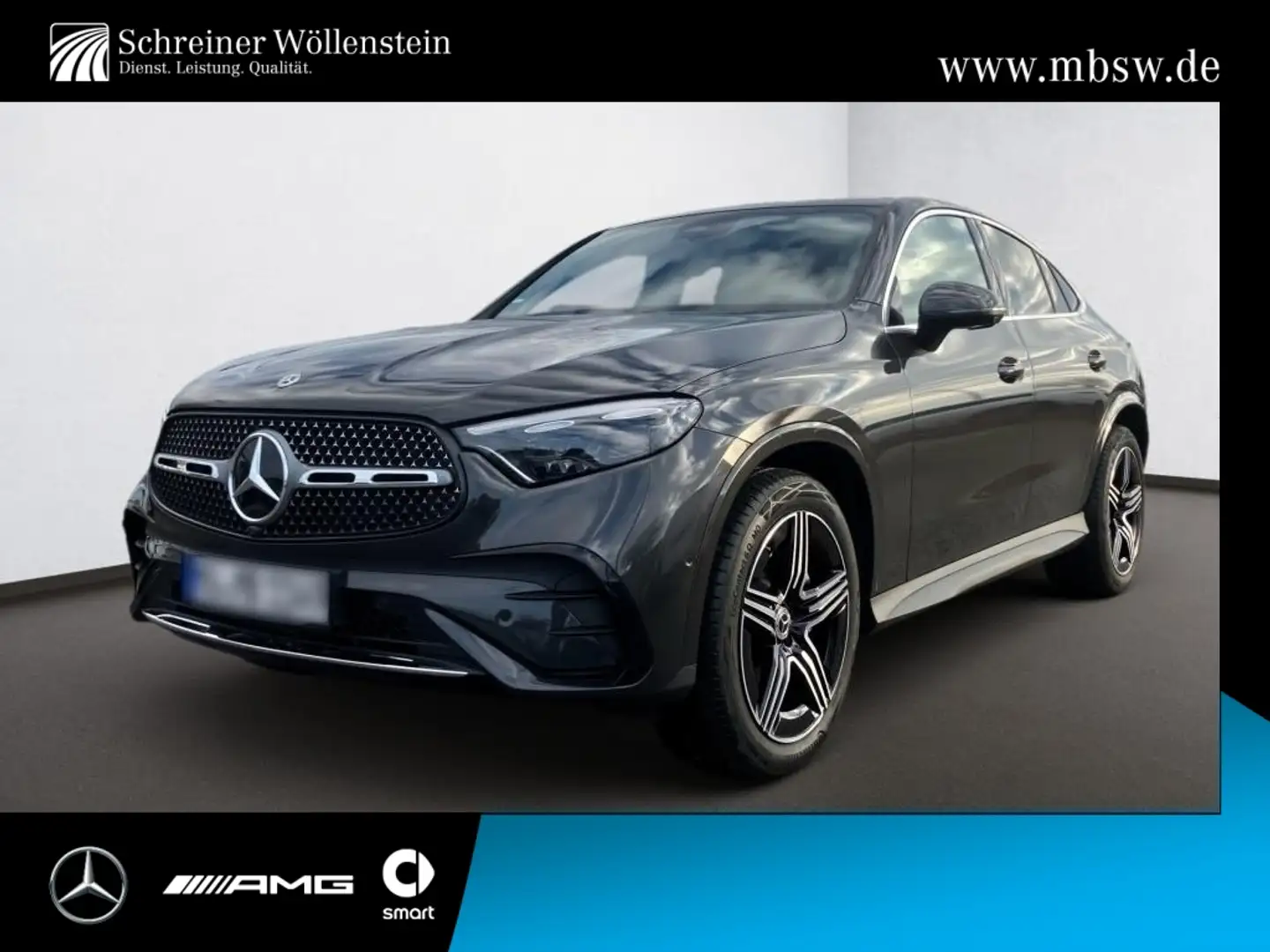 Mercedes-Benz GLC 220 d 4M C AMG*AHK*Pano*Dig-Light*Distr*Memo Grijs - 1
