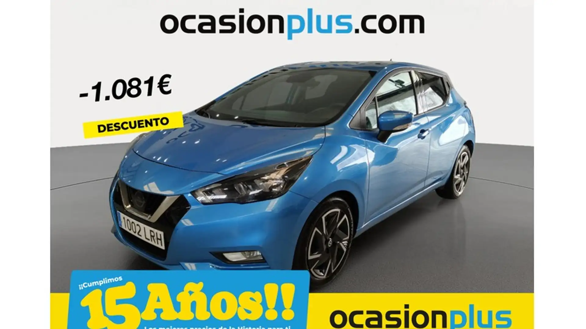 Nissan Micra IG-T Acenta 92 Bleu - 1