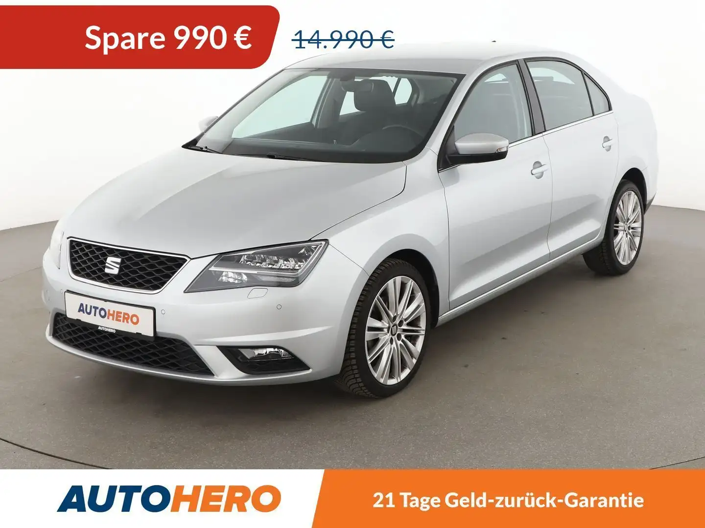 SEAT Toledo 1.4 TSI Xcellence Aut.*NAVI*TEMPO*PDC*SHZ* Срібний - 1