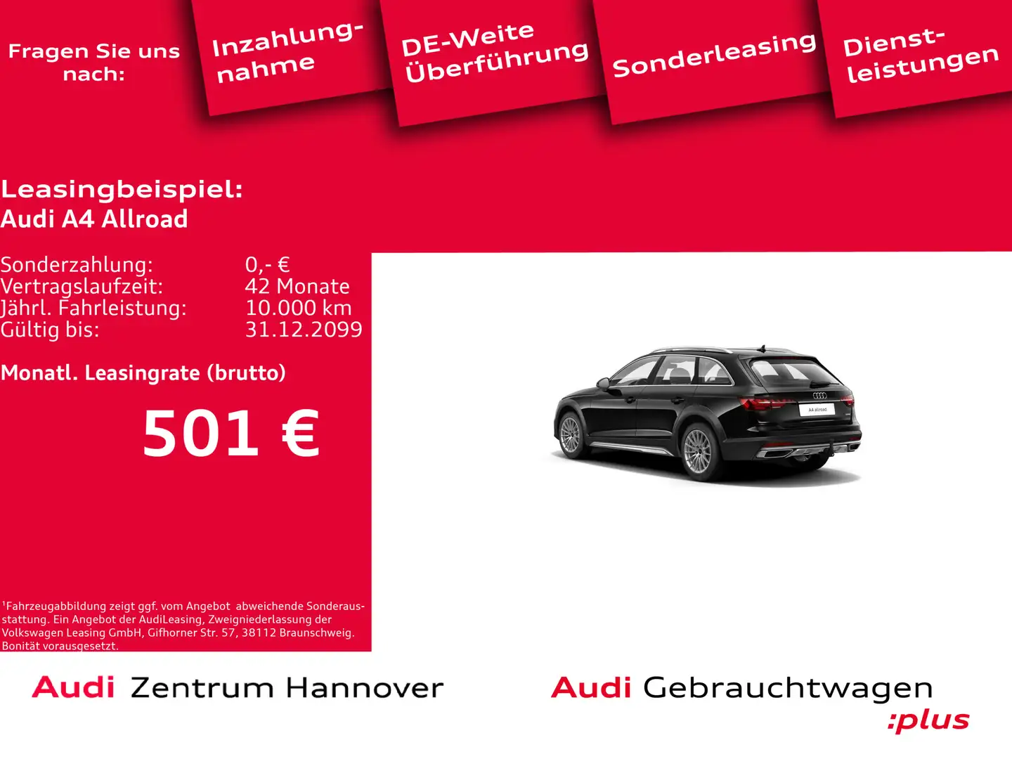 Audi A4 allroad A4 allroad 40 TDI qu. Standh. AHK LED Kamera Nav Schwarz - 1