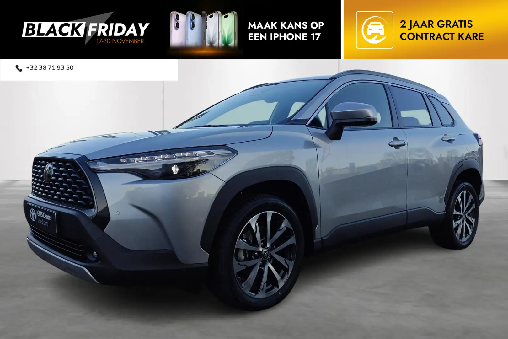 Toyota Corolla Cross 1.8 Hybrid Style + Comfort Pack - incl 2 jaar KARE Серебристый - 1