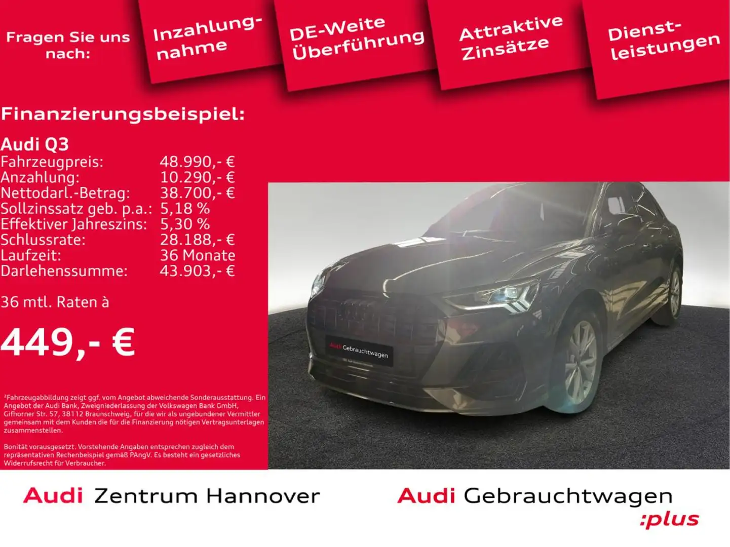 Audi Q3 S line 40 TDI quattro S tronic Grau - 2