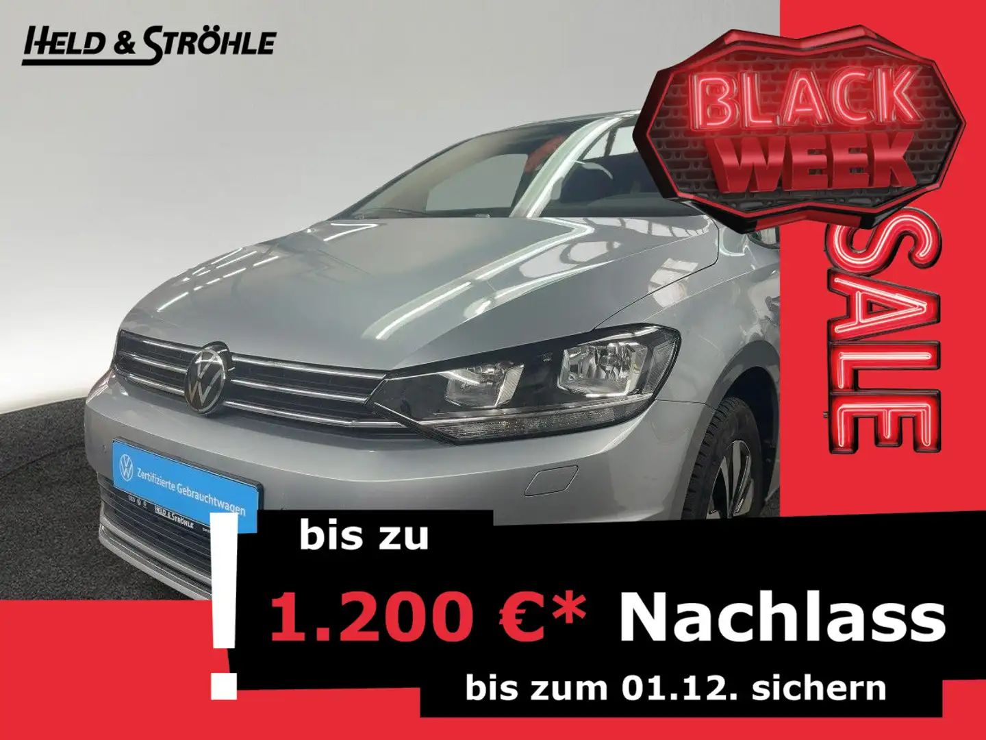 Volkswagen Touran MOVE 2.0 TDI 7S NAV PDC SHZ DAB+ ACC SIDE Zilver - 1