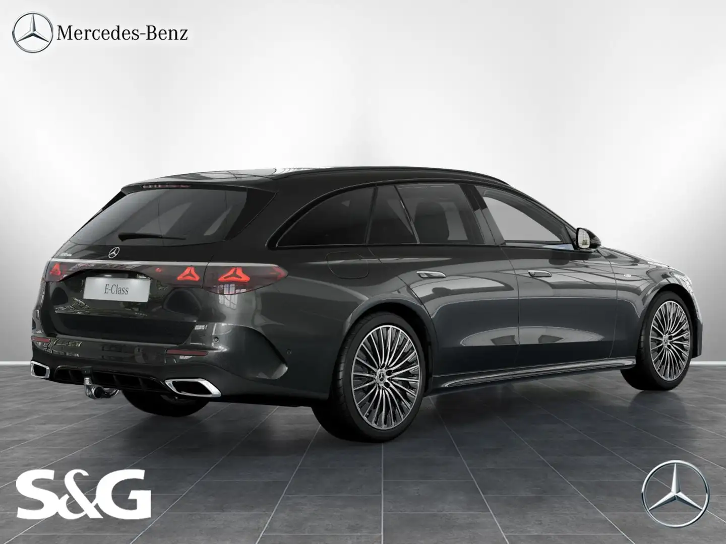 Mercedes-Benz E 300 de T AMG 360°+DIG-LED+Pano+AHK+Distronic Grau - 2
