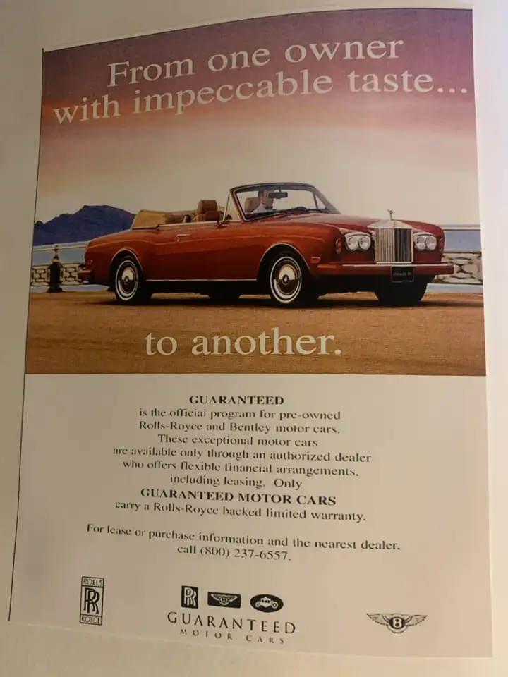 Rolls-Royce Corniche Convertible Corniche IV Prototype, foto 11