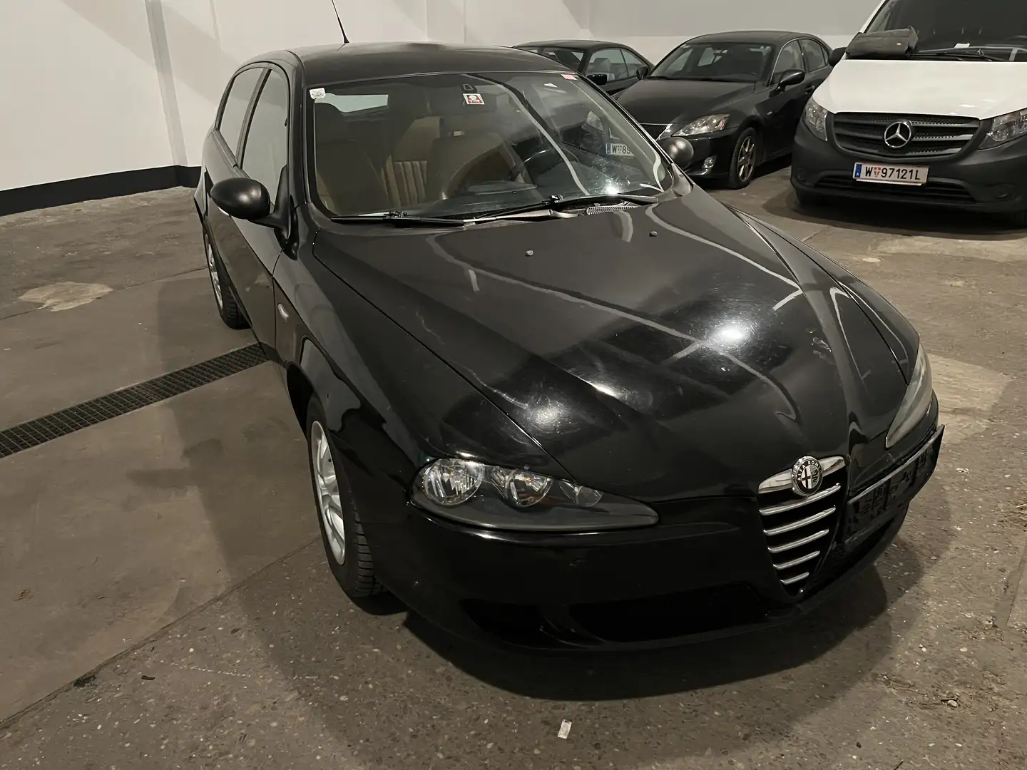 Alfa Romeo 147 1.6TS 16V Impression *Zimtleder*Android Navi* Schwarz - 2