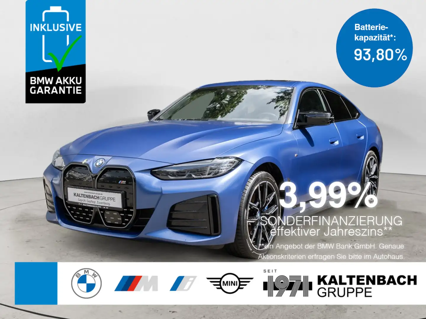 BMW i4 Gran Coupe M50 M Sport 360° H/K ACC NAVI Blau - 1