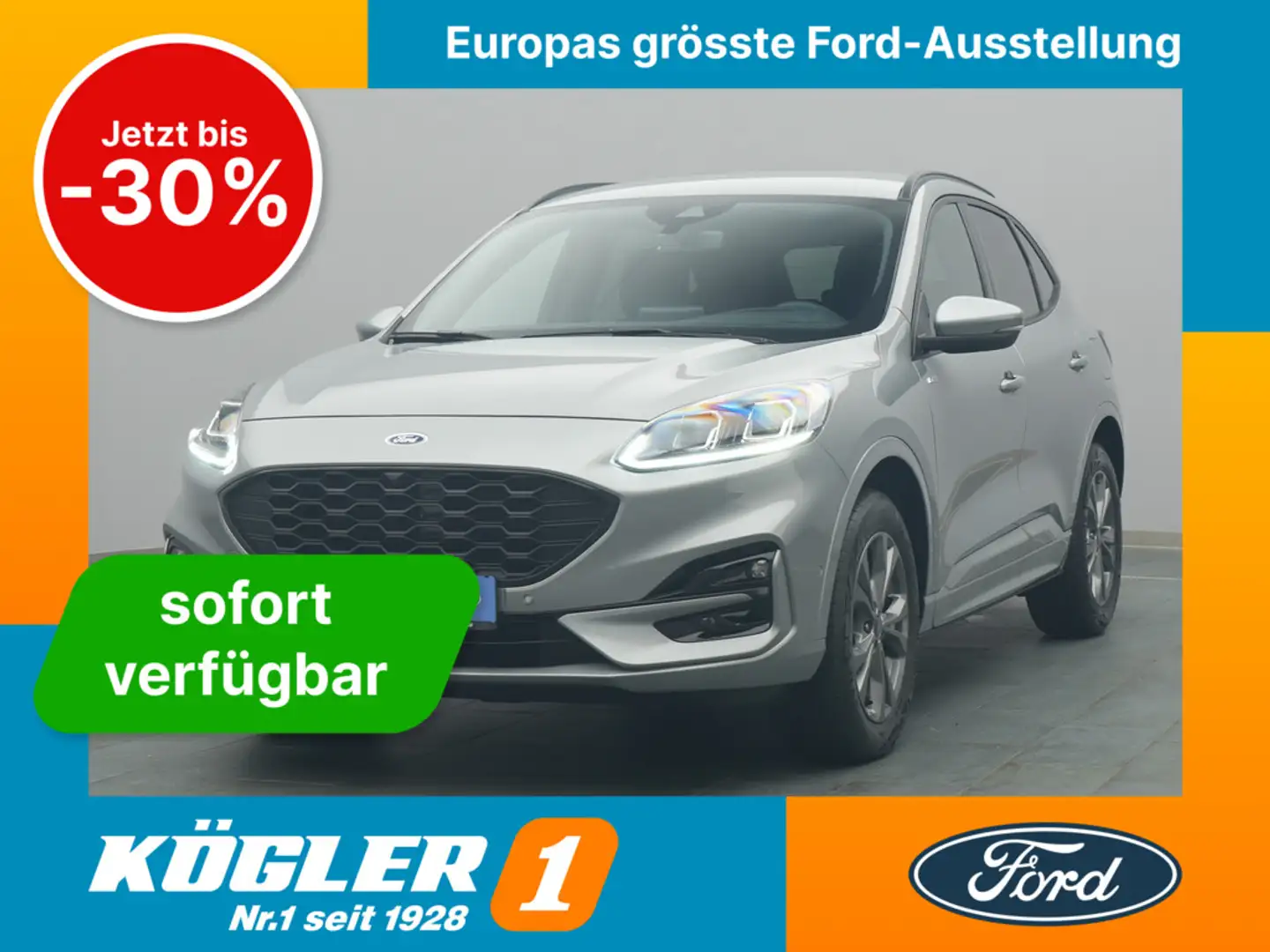 Ford Kuga ST-Line 190PS FHEV Aut. 4x4/Winter&Techno-P Silber - 1