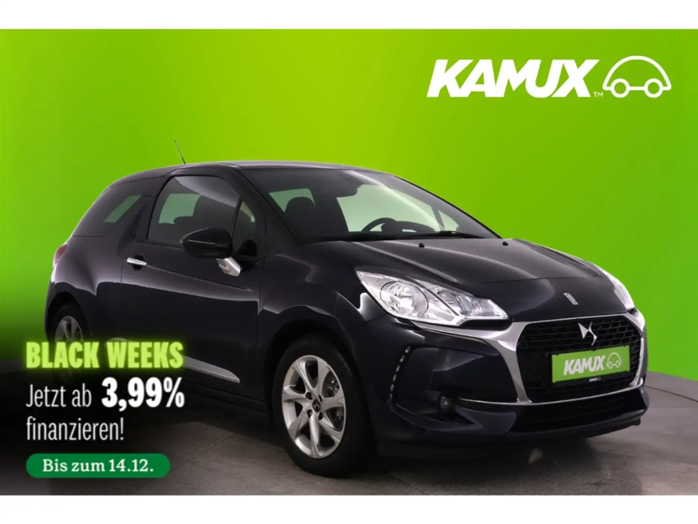 DS Automobiles DS 3 1.2PureTech Aut.110 SportChic+NAVI+PDC+KLIMA Blau - 1