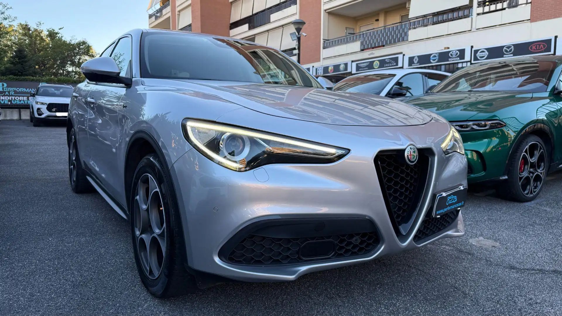Alfa Romeo Stelvio 2.2TURBODIESEL 190CV AT8 Q4 SPRINT*24M.G.*CL19* Silber - 2