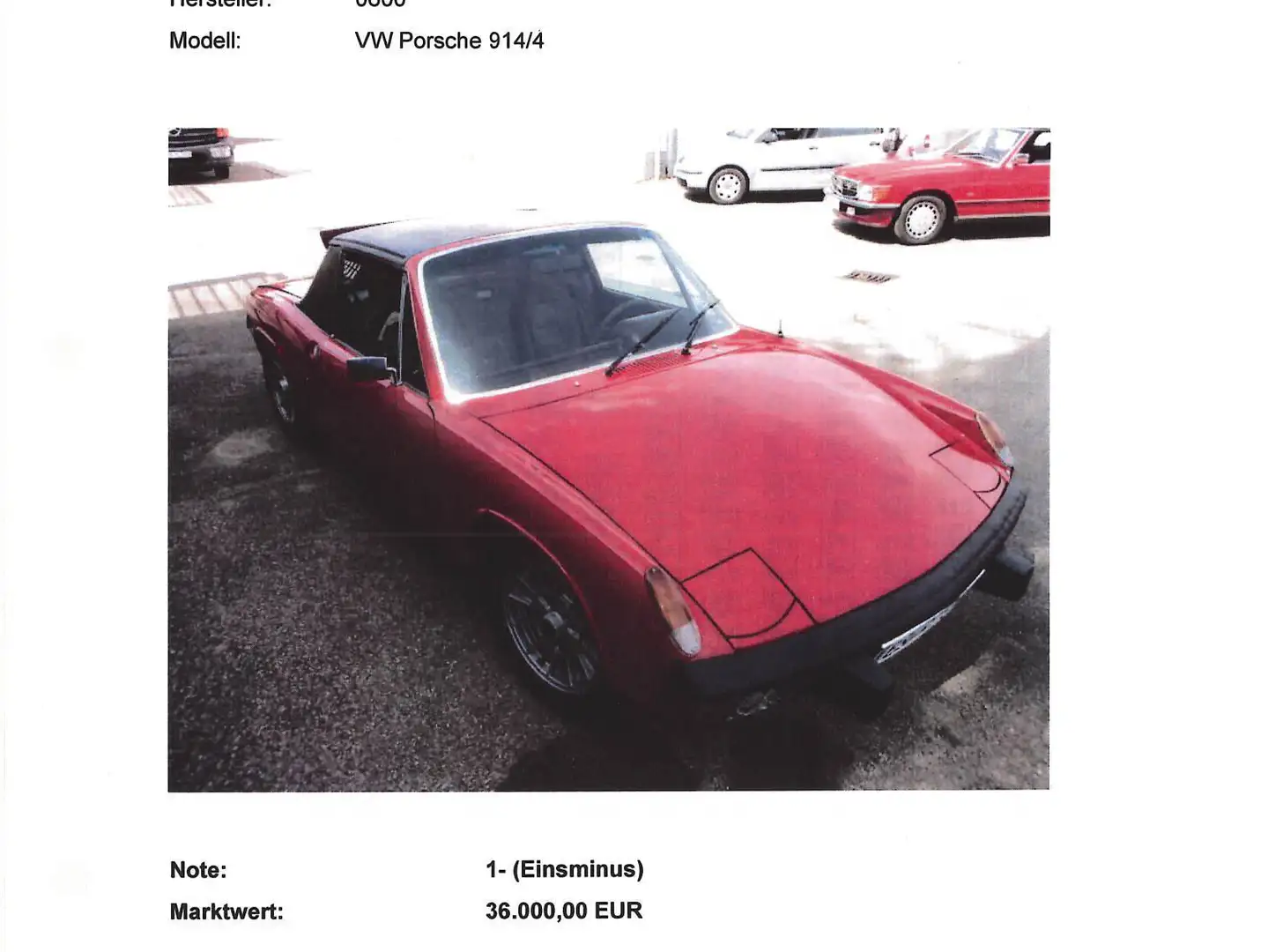 Porsche 914 /4 (1,7) Roşu - 1