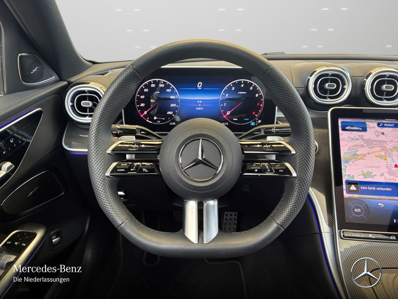 Mercedes-Benz C 180 AMG+NIGHT+PANO+360+LED+19"+TOTW+KEYLESS+9G — photo 14