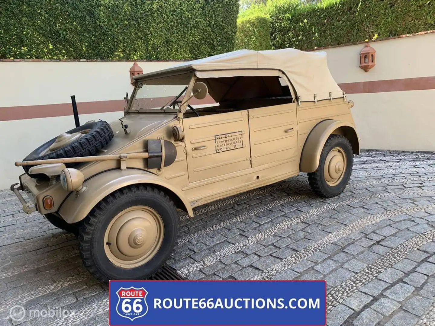 Volkswagen Kübelwagen Typ 82 cabriolet | Route 66 Auctions Maro - 2