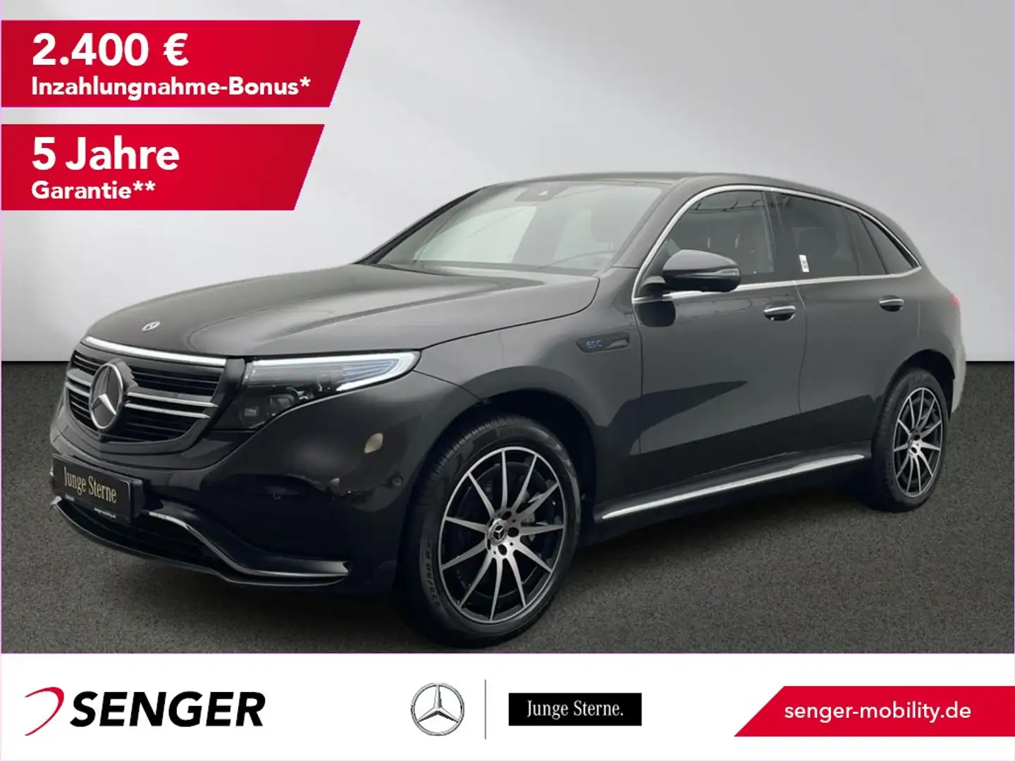 Mercedes-Benz EQC 400 4M AMG Keyless Tempomat Multibeam 360°-K Gris - 1