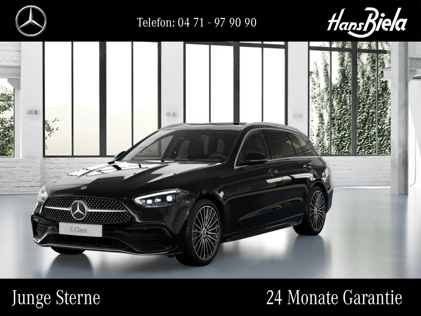 Mercedes-Benz C 220 C 220 d T AMG/19"/Pano/Digili/360/AHK/Dis/Sound Schwarz - 1
