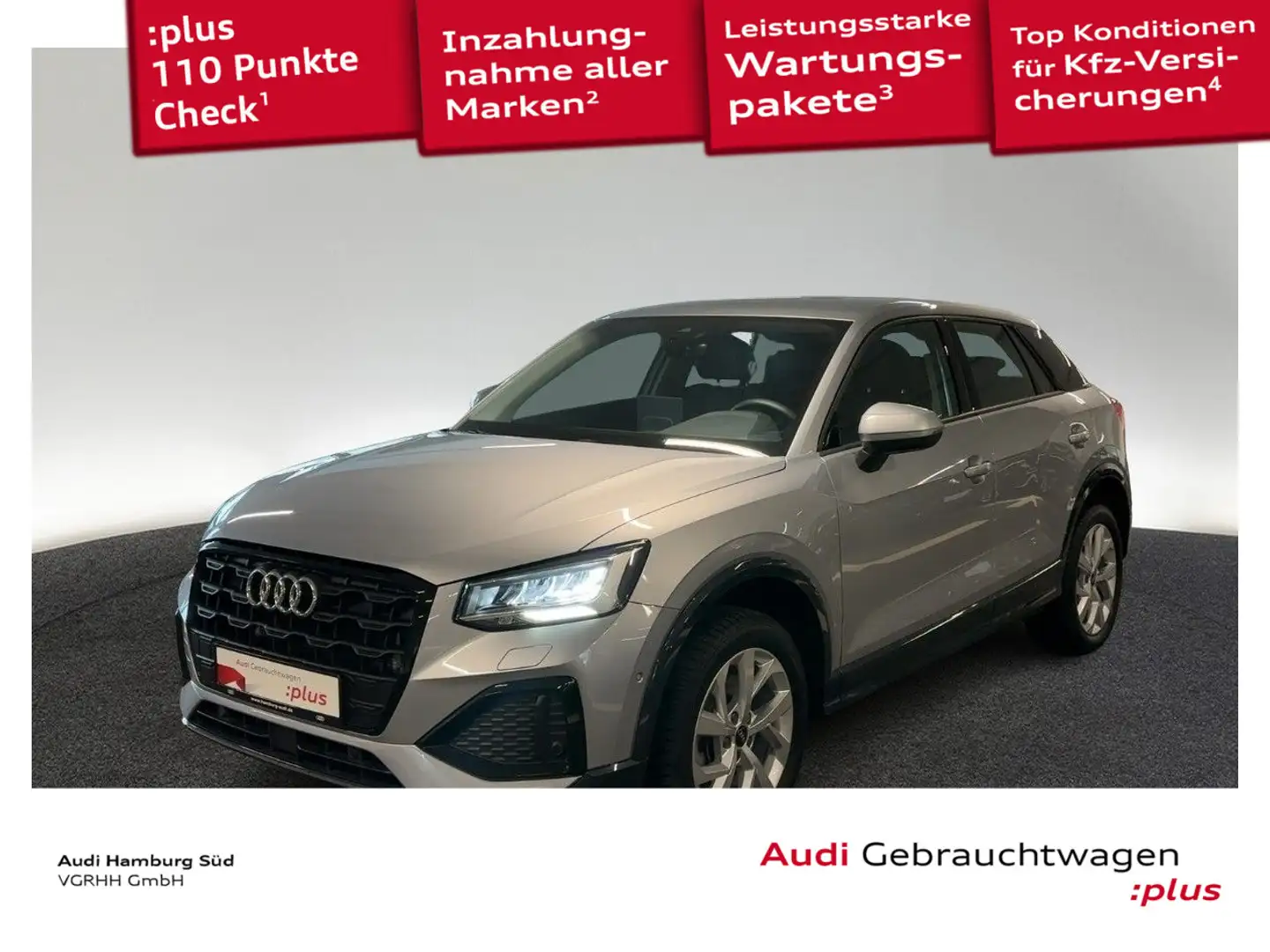 Audi Q2 35 TDI advanced S tronic NAV/KAMERA/ACC/LEDER Silber - 1