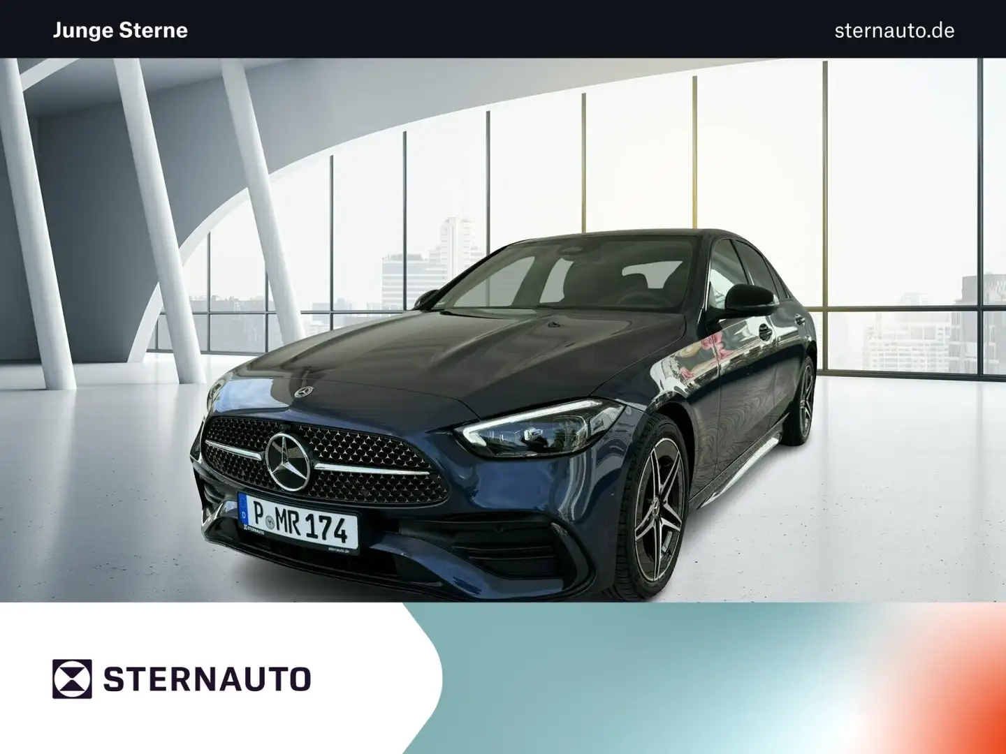 Mercedes-Benz C 220 C 220 d 4M  AMG Line Navi/Pano.-Dach/Distronic Blau - 1