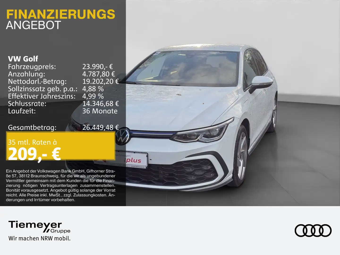 Volkswagen Golf GTE GTE ACC NAVI KAMERA ASSIST LED PRIVACY Weiß - 1