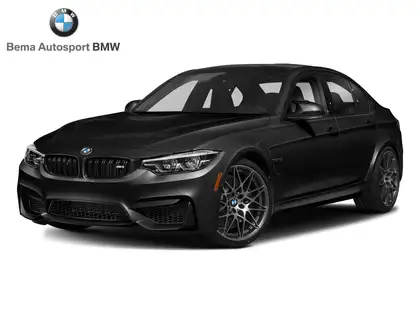 Black 2018 BMW M3 Sedan Rear-Wheel Drive 