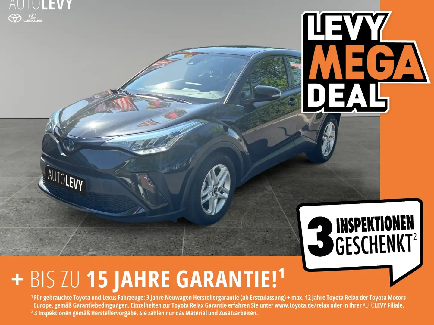Toyota C-HR 1.8 Hybrid *KAMERA*CARPLAY&AA* Schwarz - 1
