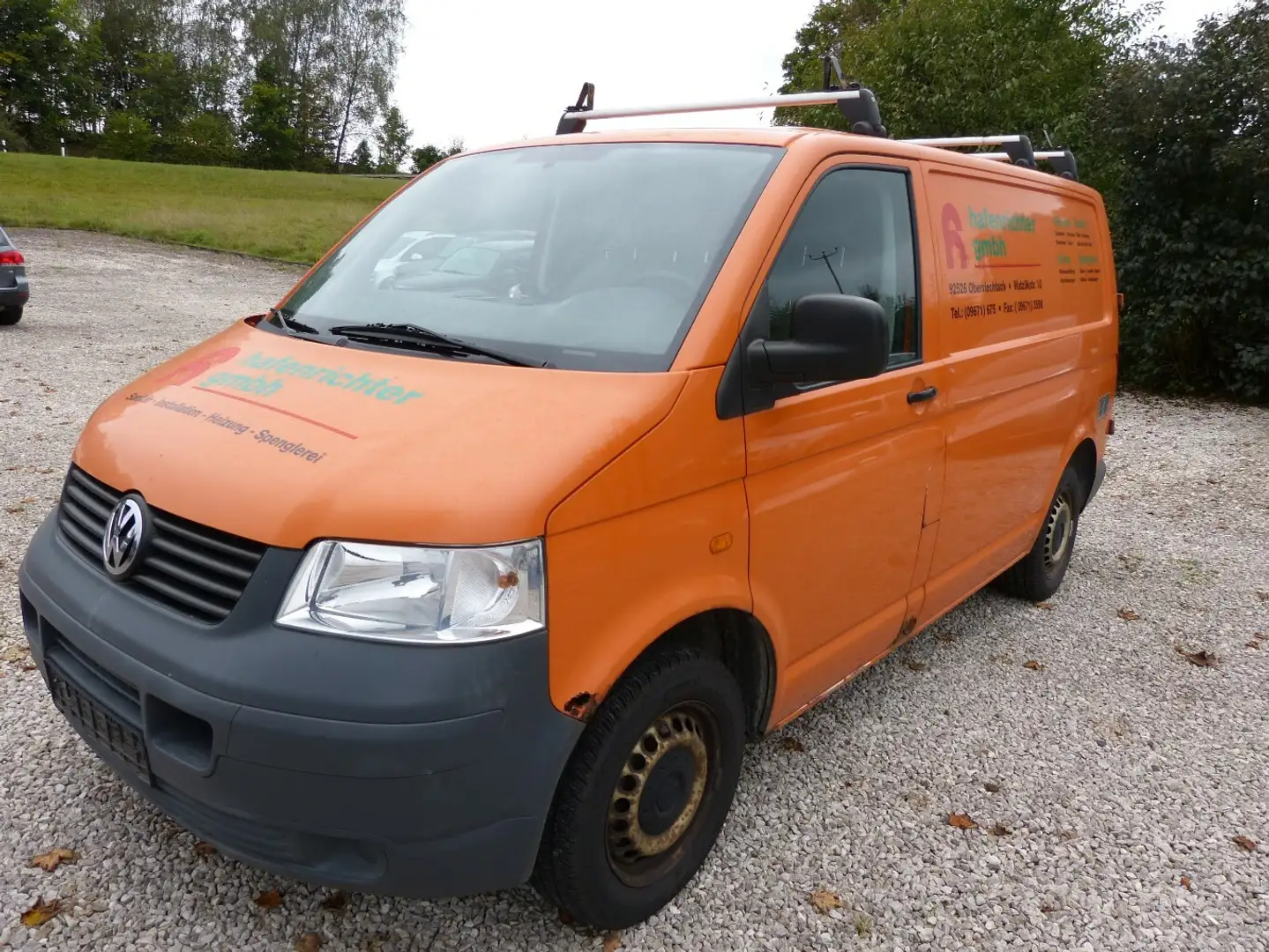 Volkswagen T5 Transporter Kasten 2.0 [1. Hand/AHK] Orange - 1