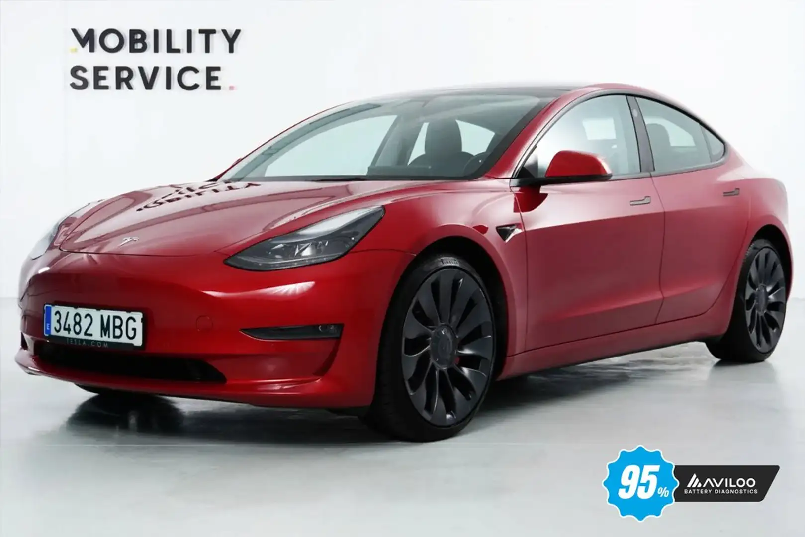 Tesla Model 3 Performance AWD Rojo - 1
