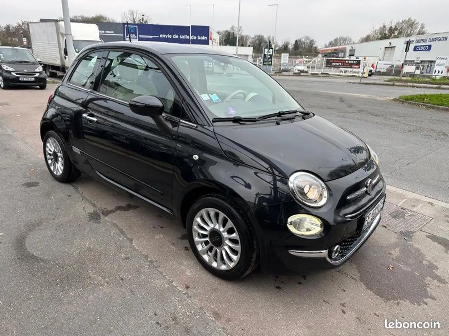 Fiat 500 (2) 1.2 69ch Lounge 2016 Noir - 2