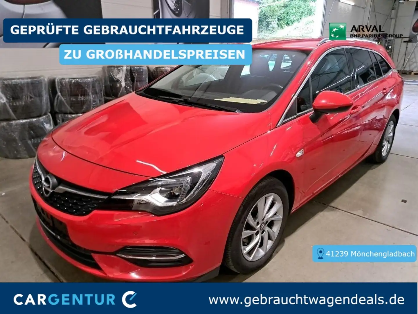Opel Astra K 1.2 Turbo Elegance LED Rouge - 1