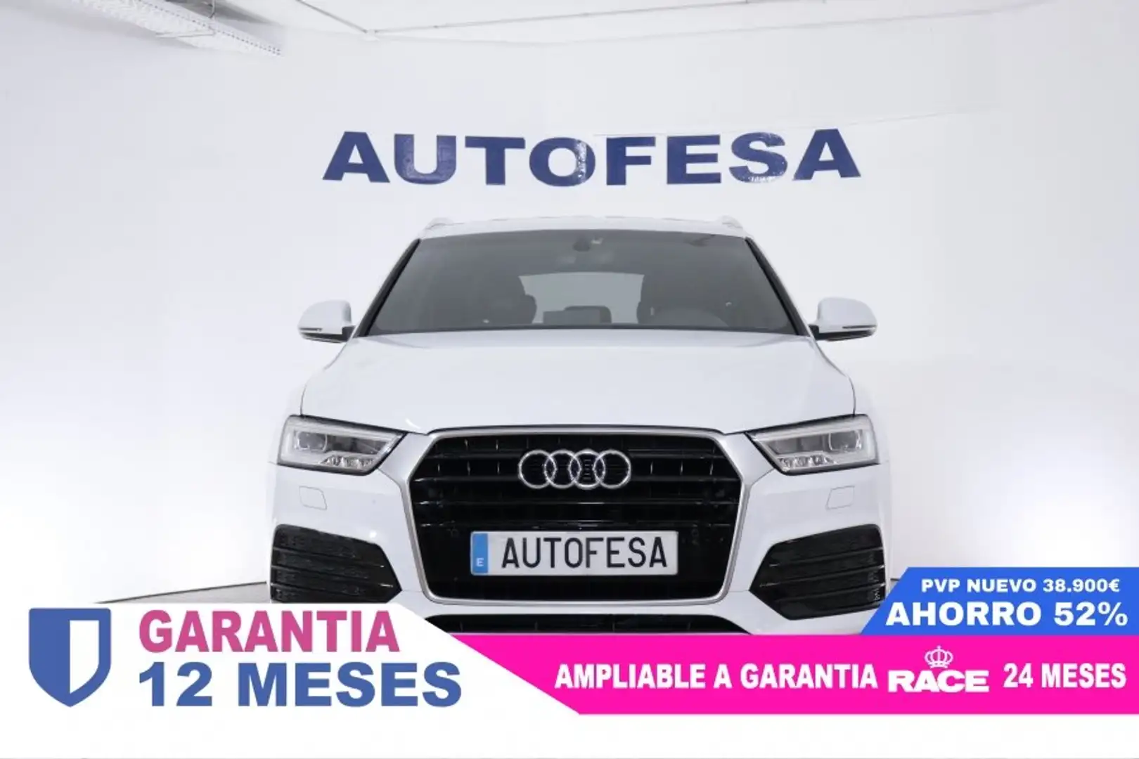 Audi Q3 2.0 TDI 150CV S-LINE 5P # NAVY,FAROS PARKTRONIC Blanc - 2