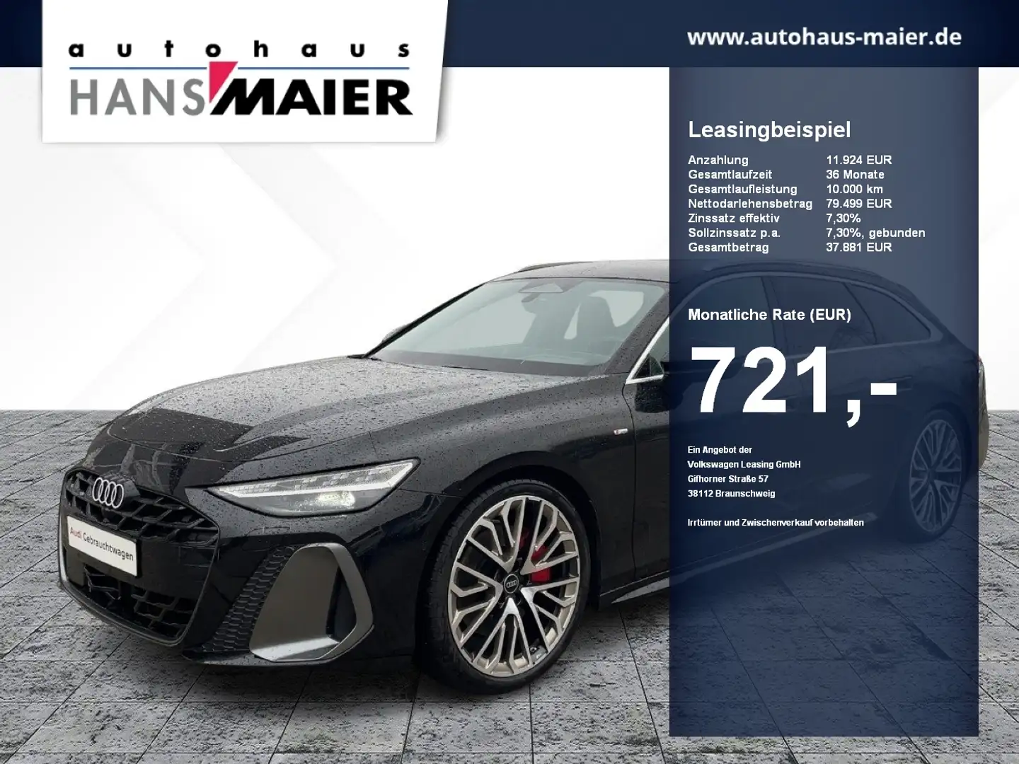 Audi A6 Avant TFSI quattro S tronic VC Navi B&O Luft Schwarz - 1