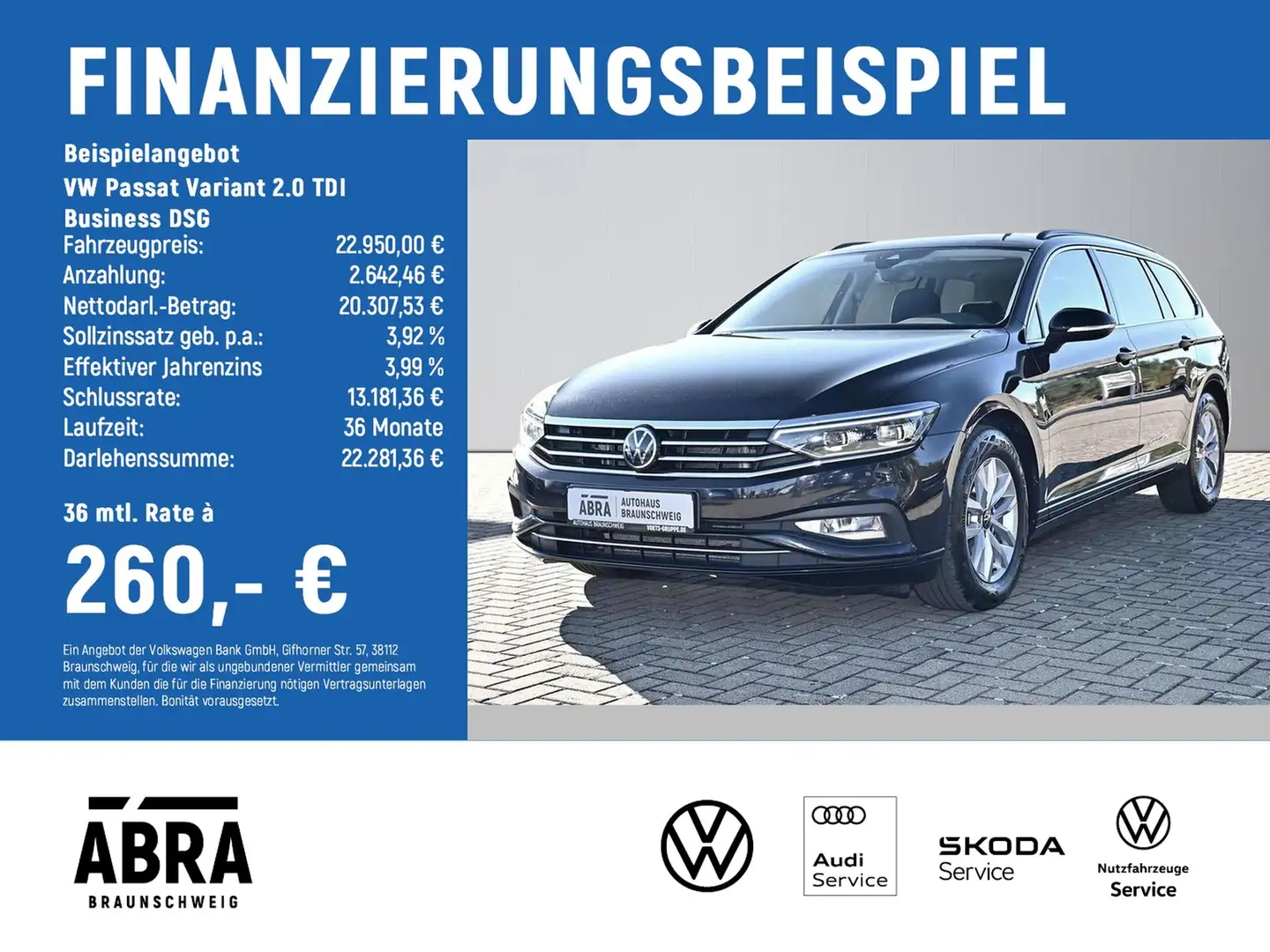 Volkswagen Passat Variant 2.0 TDI Business DSG IQ.LIGHT Schwarz - 2