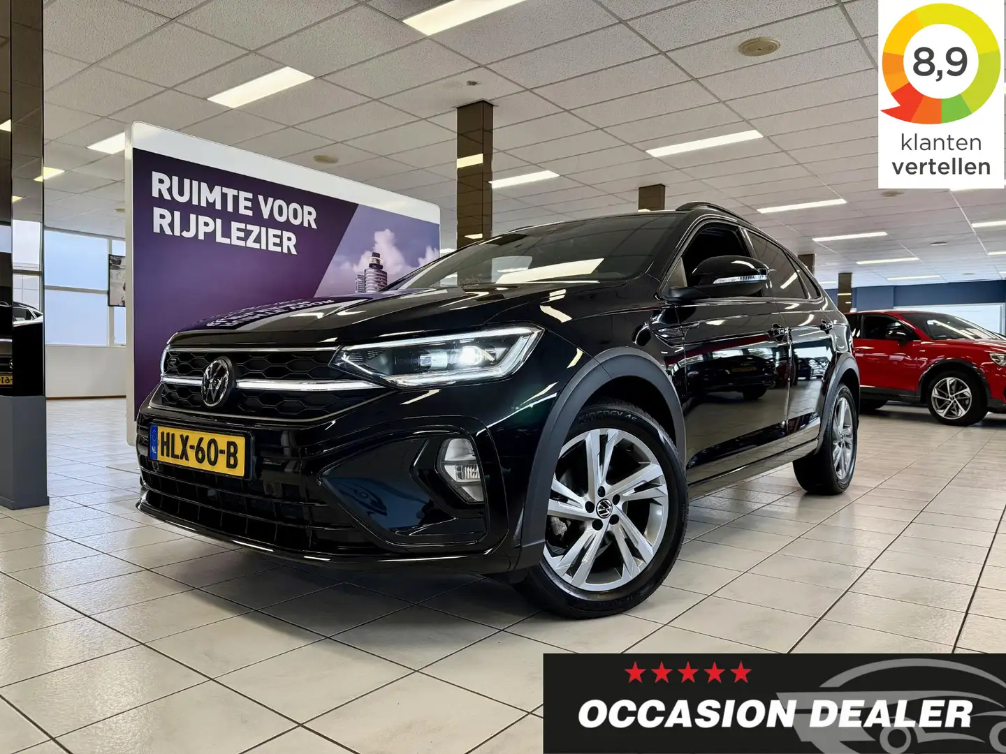 Volkswagen Taigo 1.5 TSI R-Line DSG *IQ-BUSS-PACK*CAM*APP*LM17* Zwart - 1