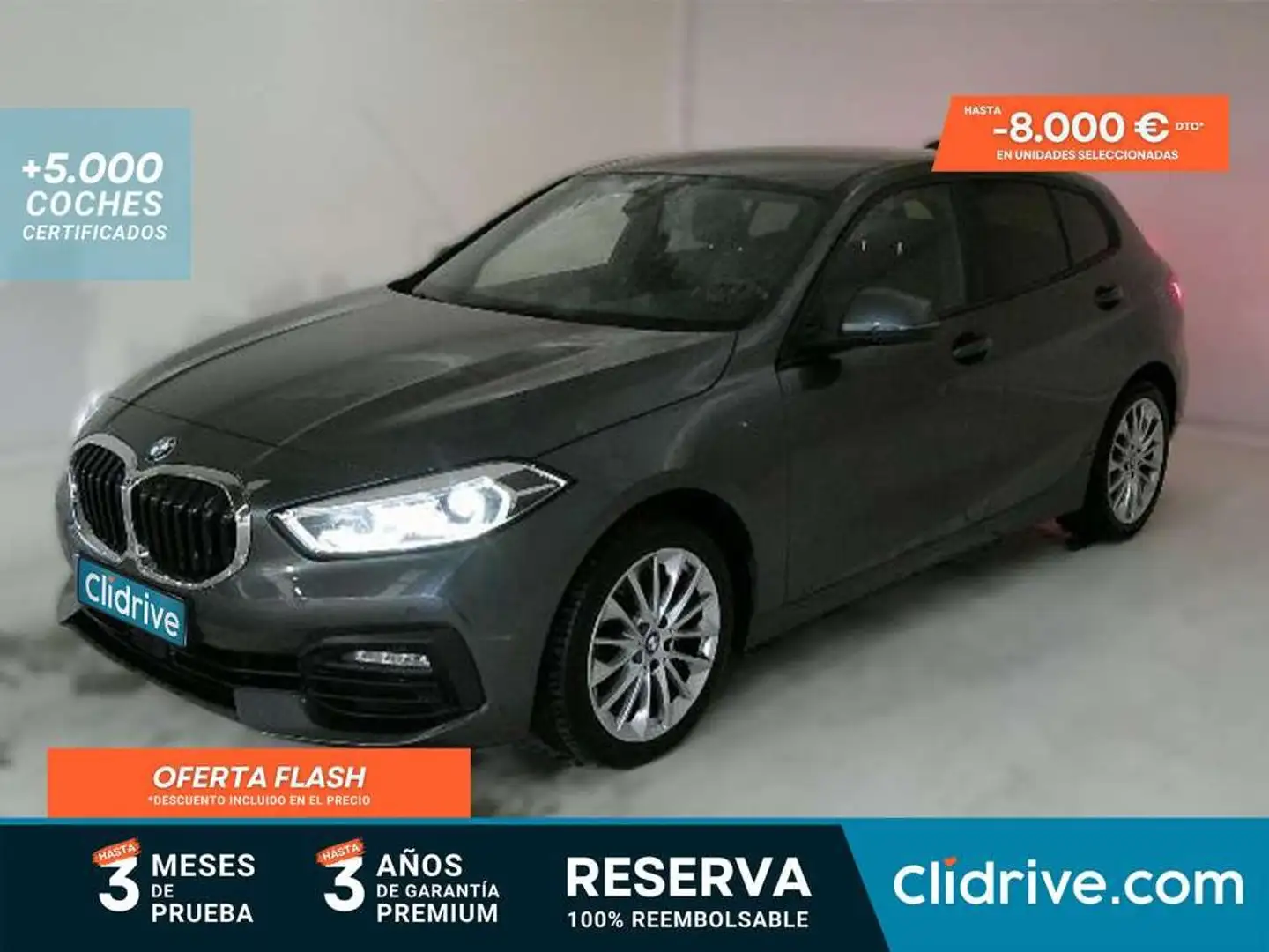 BMW 118 118d Gris - 1