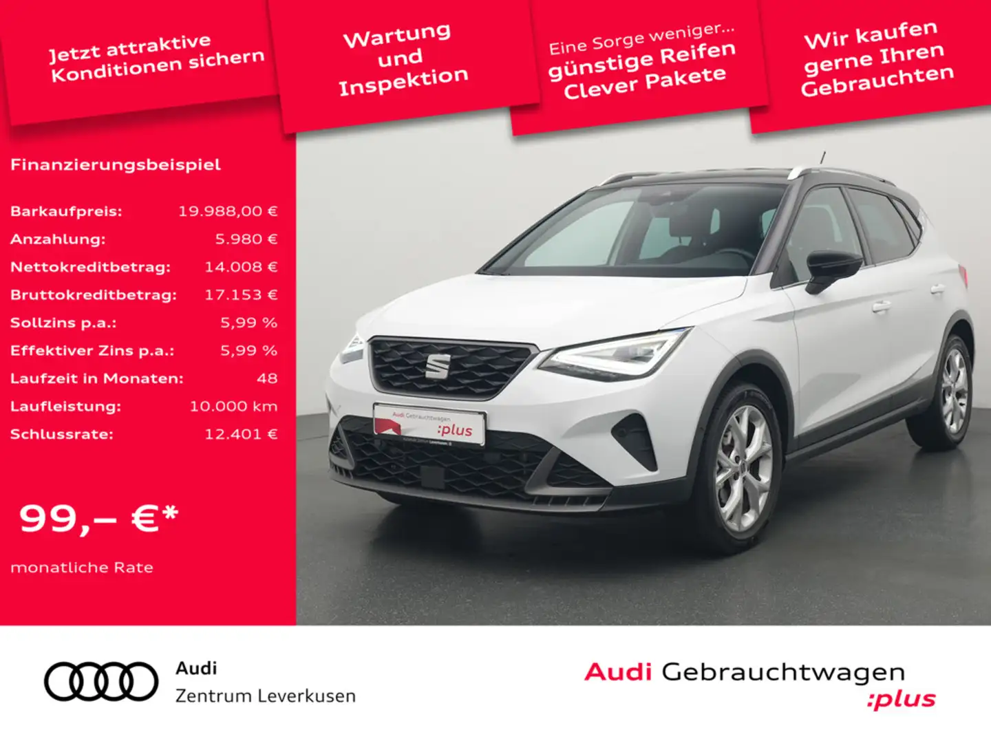 SEAT Arona DSG KAM LED SHZ PDC APP Schwarz - 1