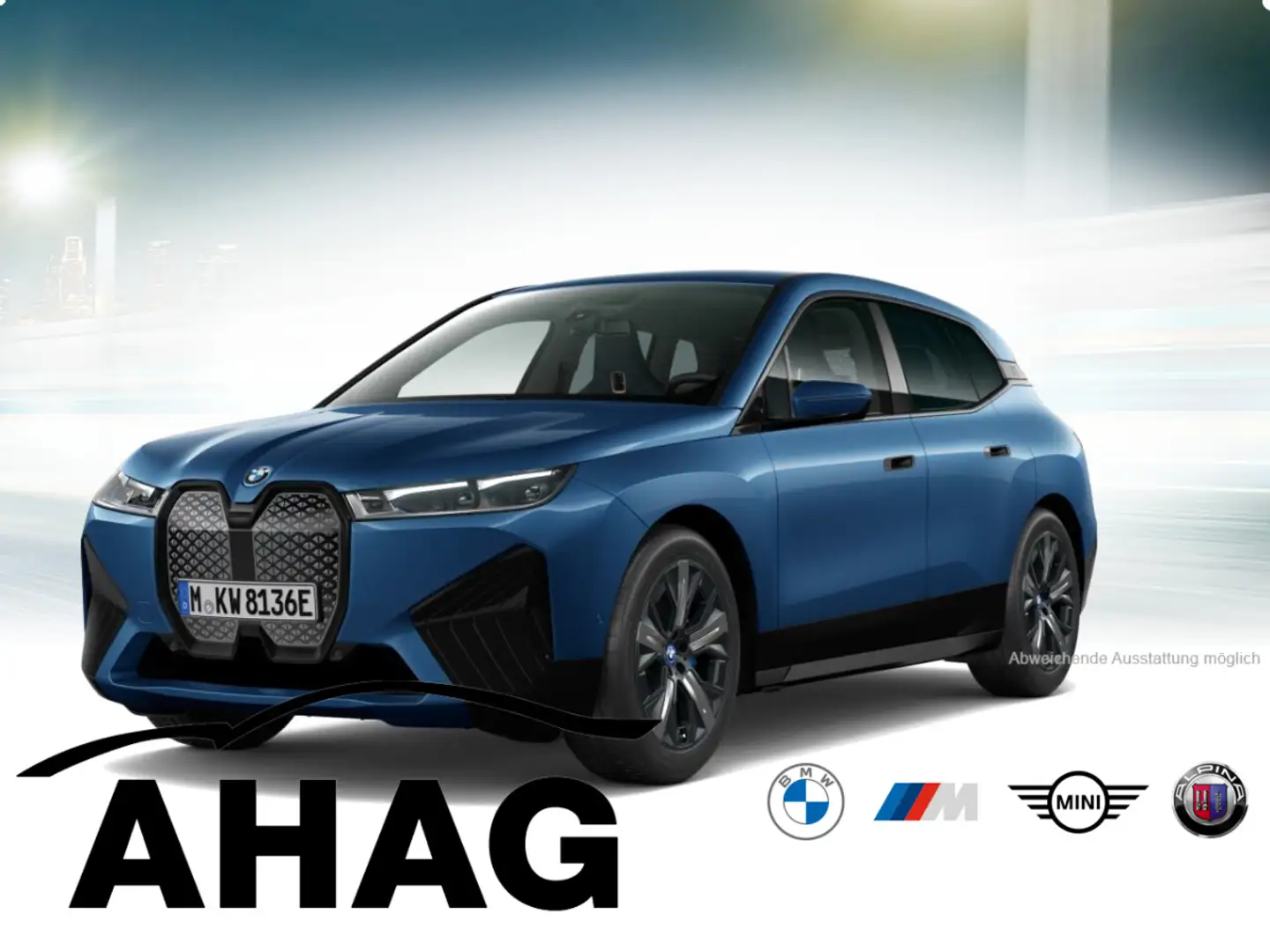 BMW iX xDrive40 Sportpaket Klimaaut. AHK Soft-Close Blau - 2