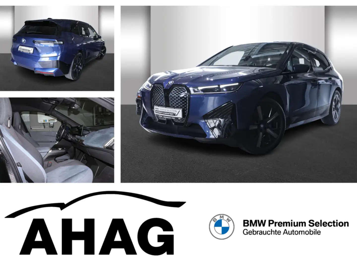 BMW iX xDrive40 Sportpaket Klimaaut. AHK Soft-Close Blau - 1