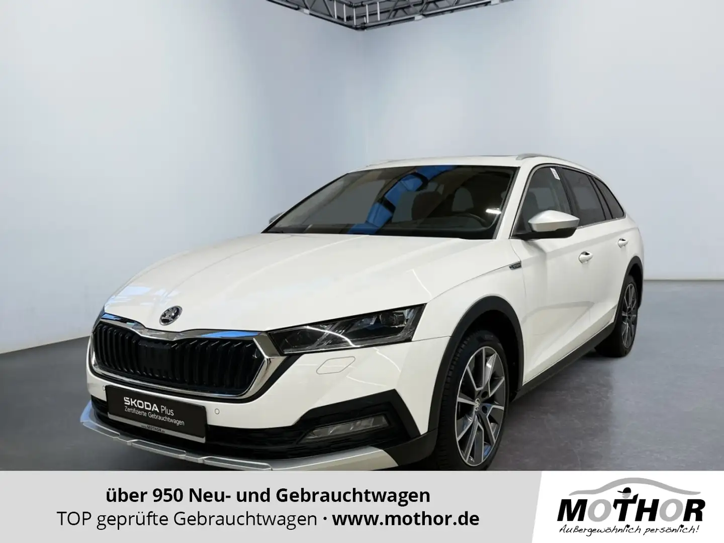 Skoda Octavia Combi Scout 2.0 TDI 4x4 DSG ACC Weiß - 1