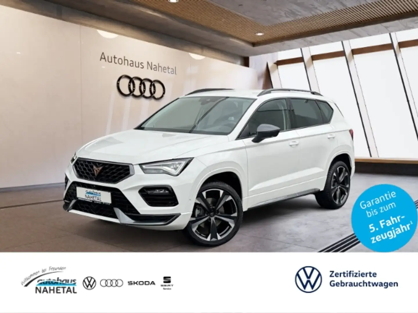 CUPRA Ateca 1.5 TSI DSG LED NAVI 19'' ACC REAR VIEW SHZ KESSY Biały - 1