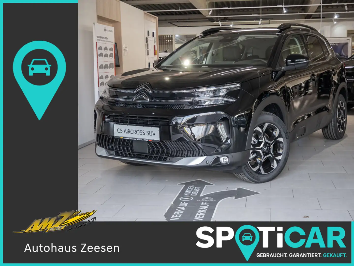 Citroen C5 Aircross Mild-Hybrid 145 MAX KAMERA ACC Negru - 1