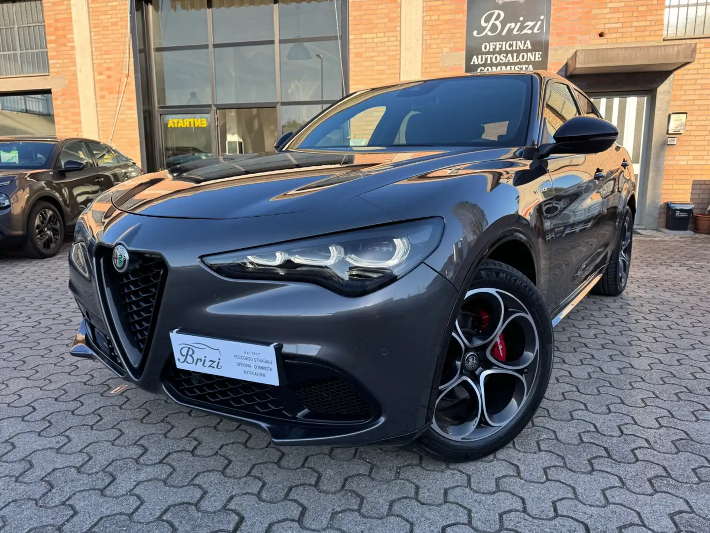 Alfa Romeo Stelvio 2.2 Turbodiesel 210 CV AT8 Q4 Veloce Gris - 1