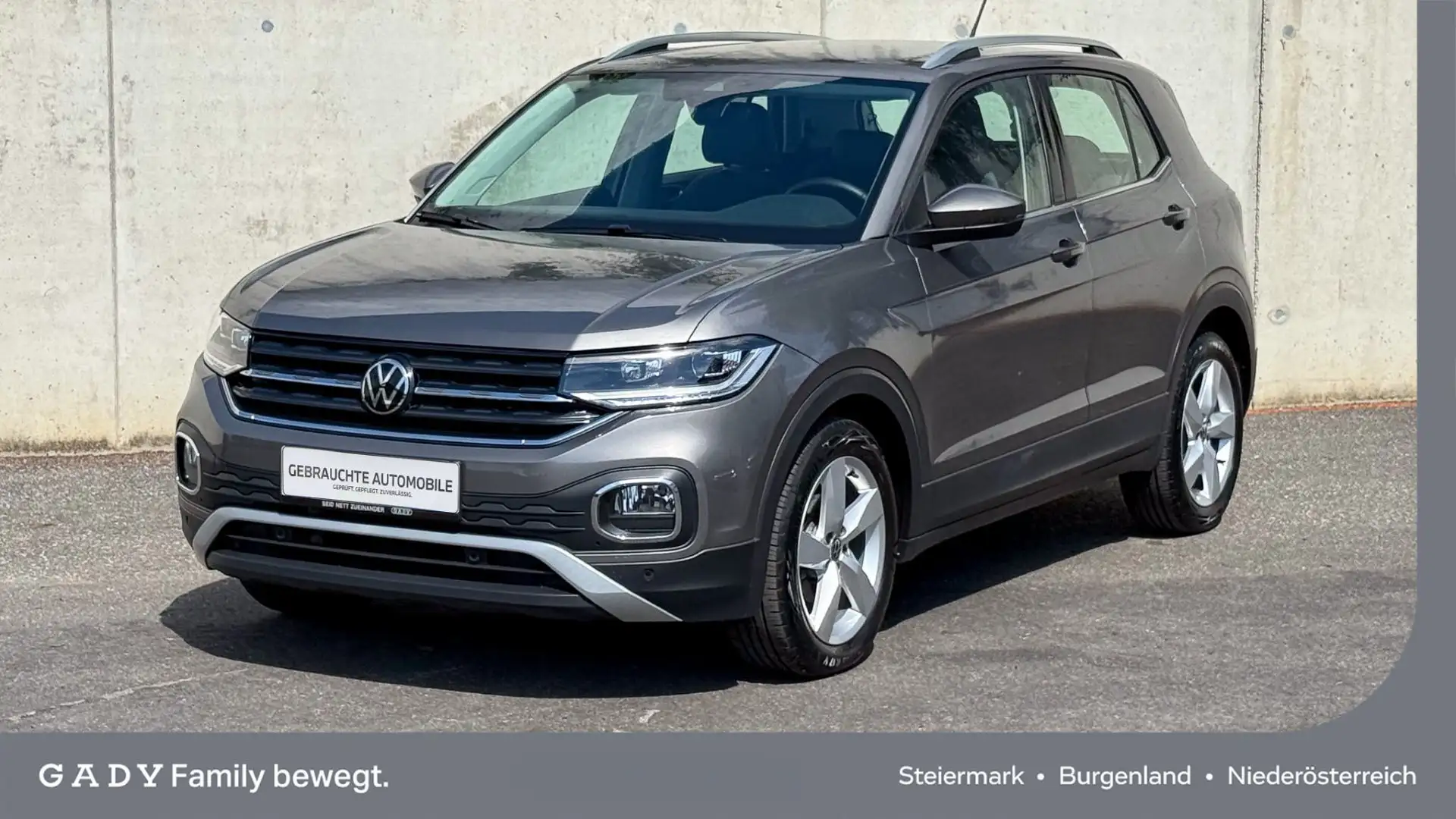 Volkswagen T-Cross 1,0 TSI Style DSG Grau - 1