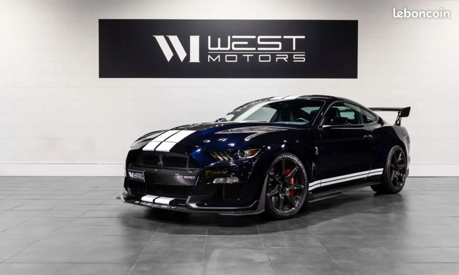 Ford Mustang GT500 5.2 771 TRACK PACK – 1°MAIN FRANÇAISE Carbone aileron GT4 1709E-MOIS Blau - 1