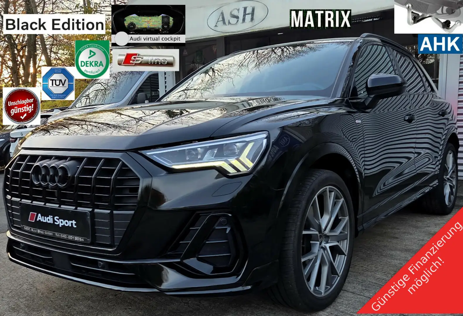 Audi Q3 45TFSie S-Line.Black.Matrix.Led.ACC.360.AHK Schwarz - 1