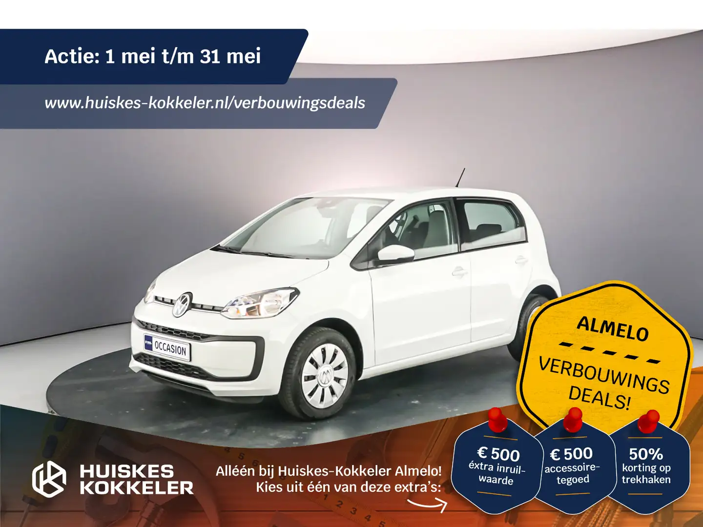 Volkswagen up! Move up 1.0 MPI 65pk Radio, Airco, DAB, Bluetooth, Wit - 1