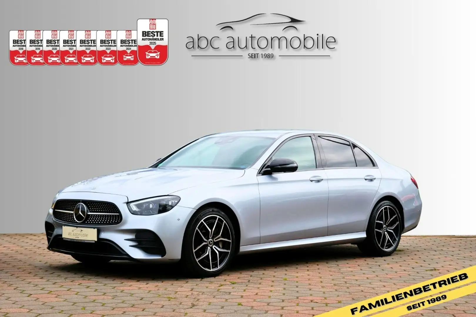 Mercedes-Benz E 400 d 4M AMG HUD Airmatic Standheizung S-Dach Silber - 1