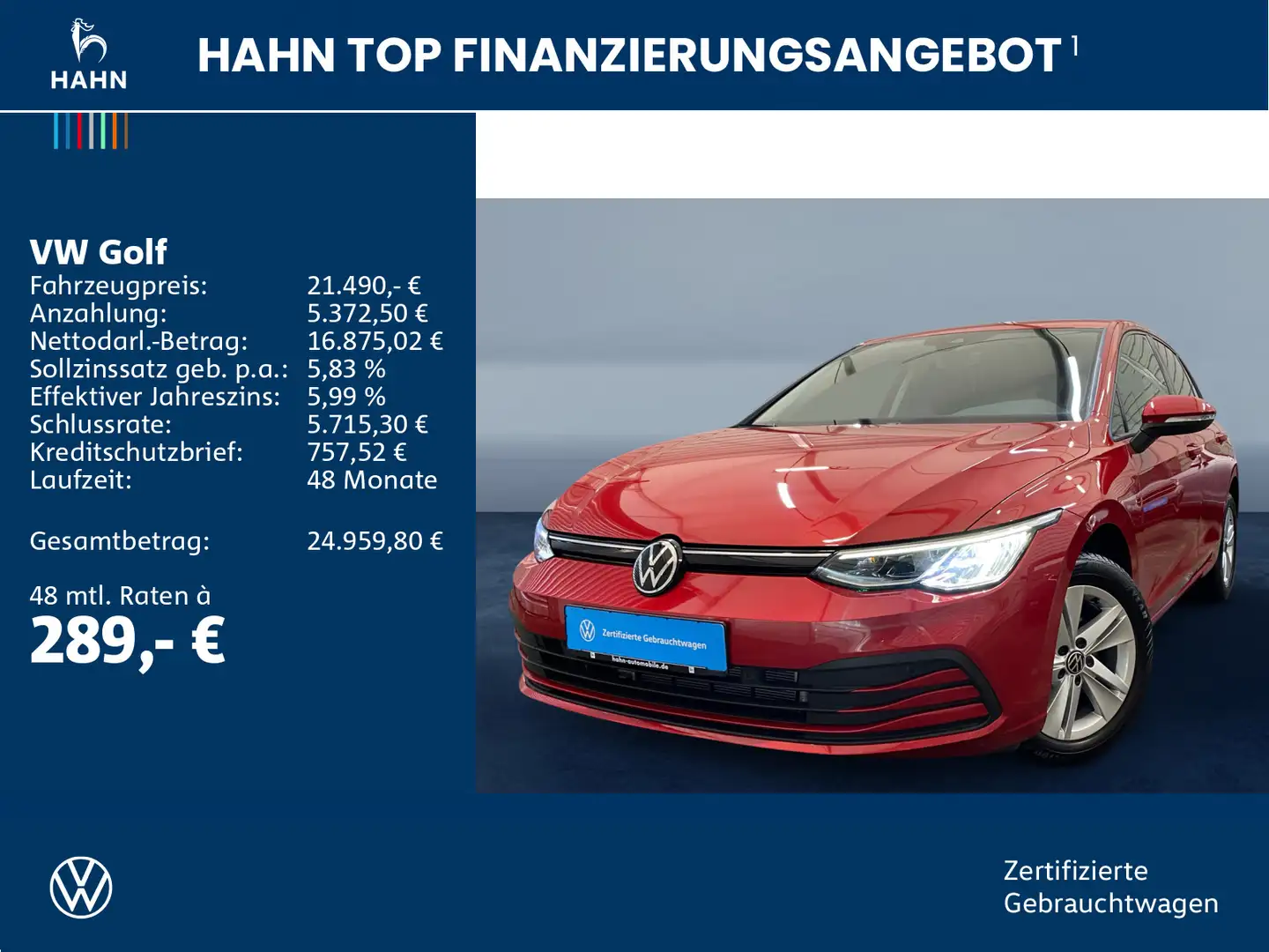 Volkswagen Golf VIII 1.0TSI DSG Life ACC LED Navi PDC Sitzh Rood - 2