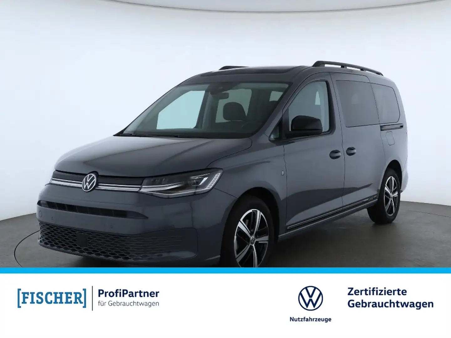 Volkswagen Caddy Life Dark Label 2.0TDI LED Navi Rear View Pano Grau - 1