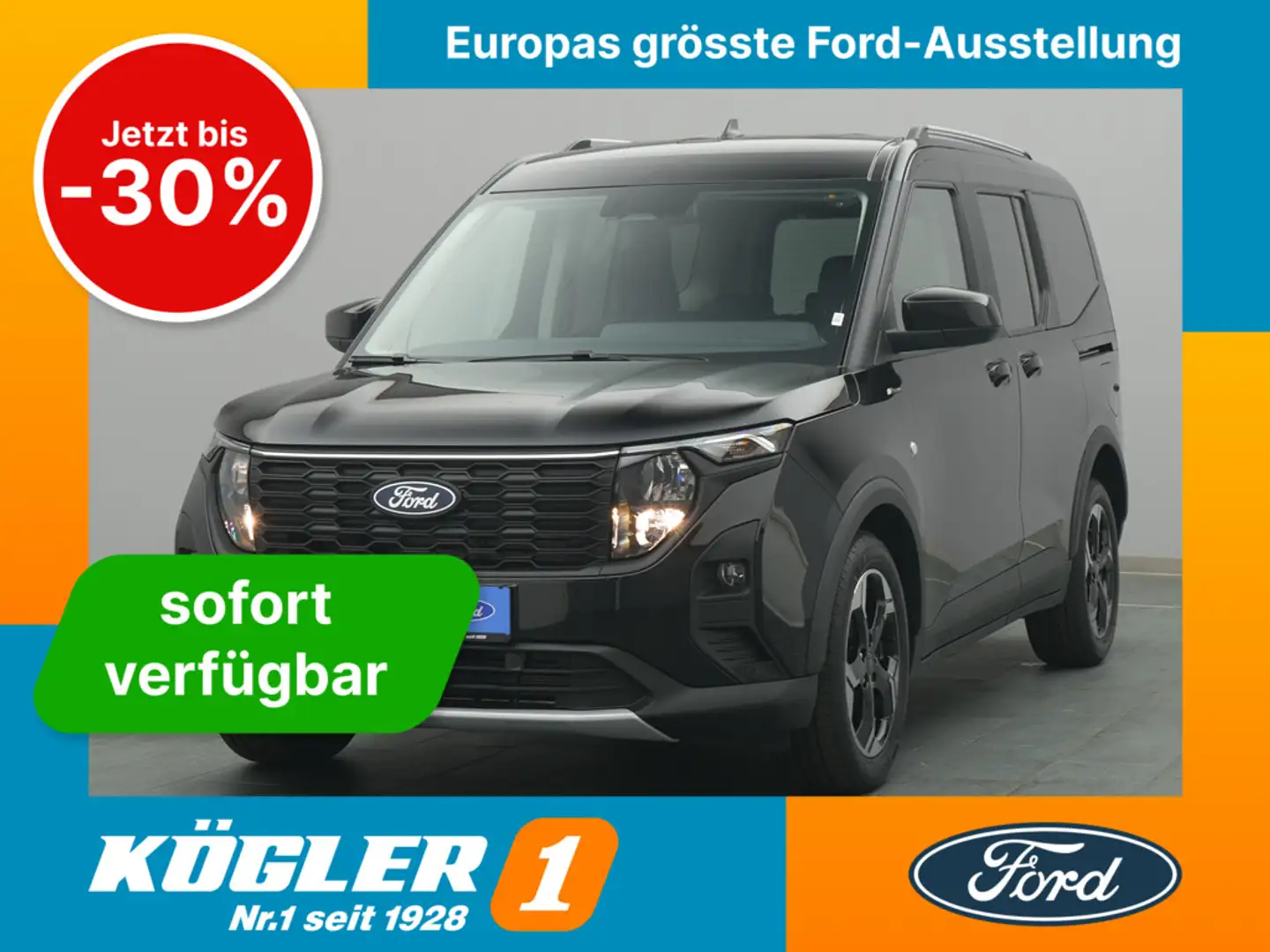 Ford Tourneo Courier Active 125PS Aut./Navi -9%* Negru - 1