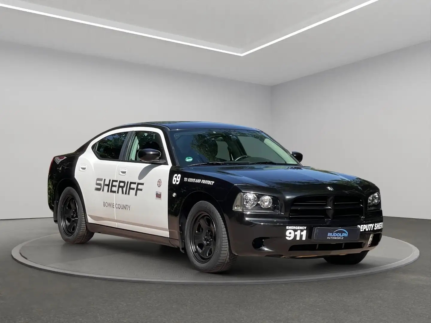 Dodge Charger POLICE CAR ° DEUTSCHE ZULASSUNG °TÜV NEU Schwarz - 1