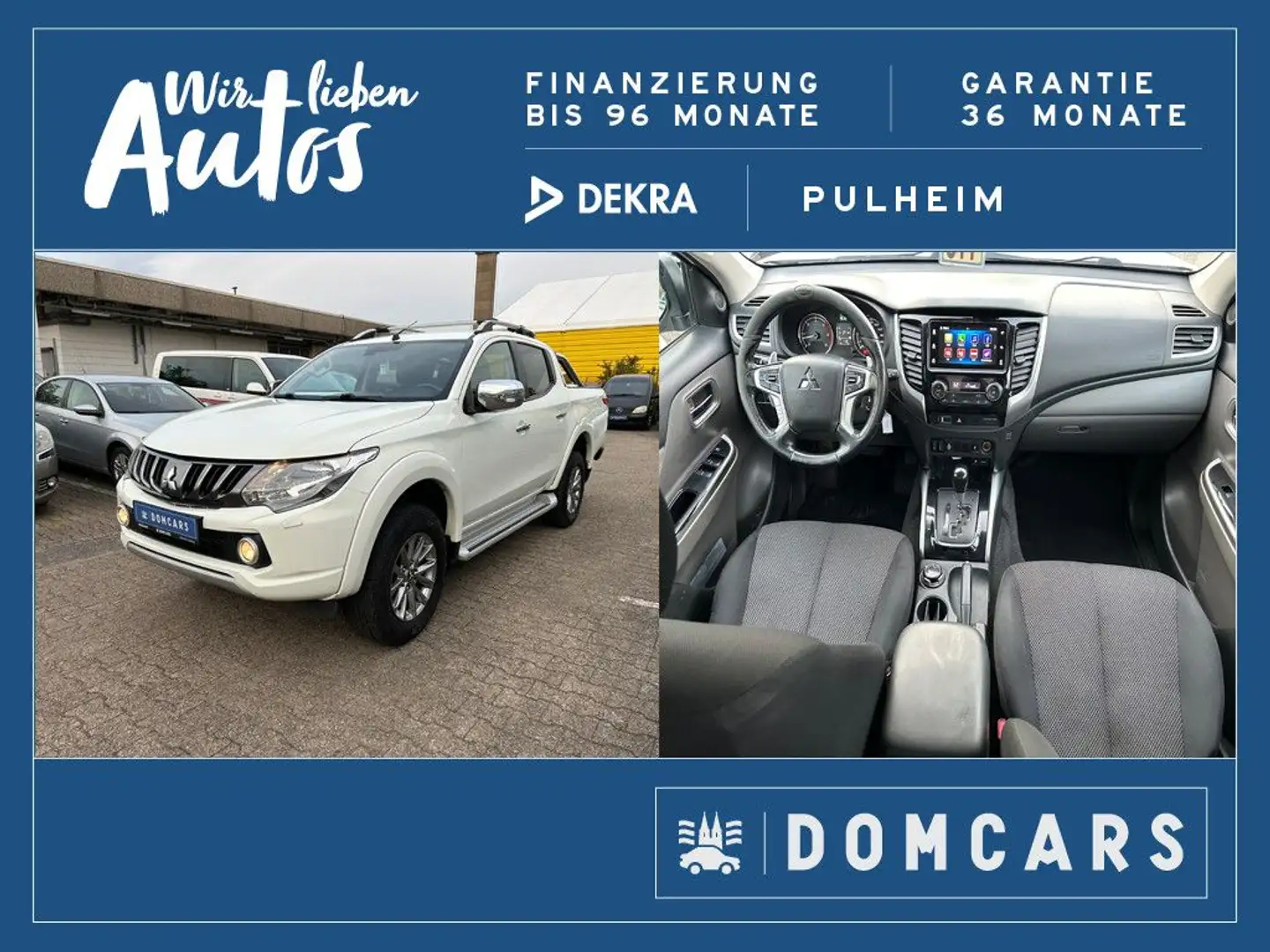 Mitsubishi L200 Plus Doppelkabine 4WD/NAVI/KLIMA/EURO 6/ Weiß - 1